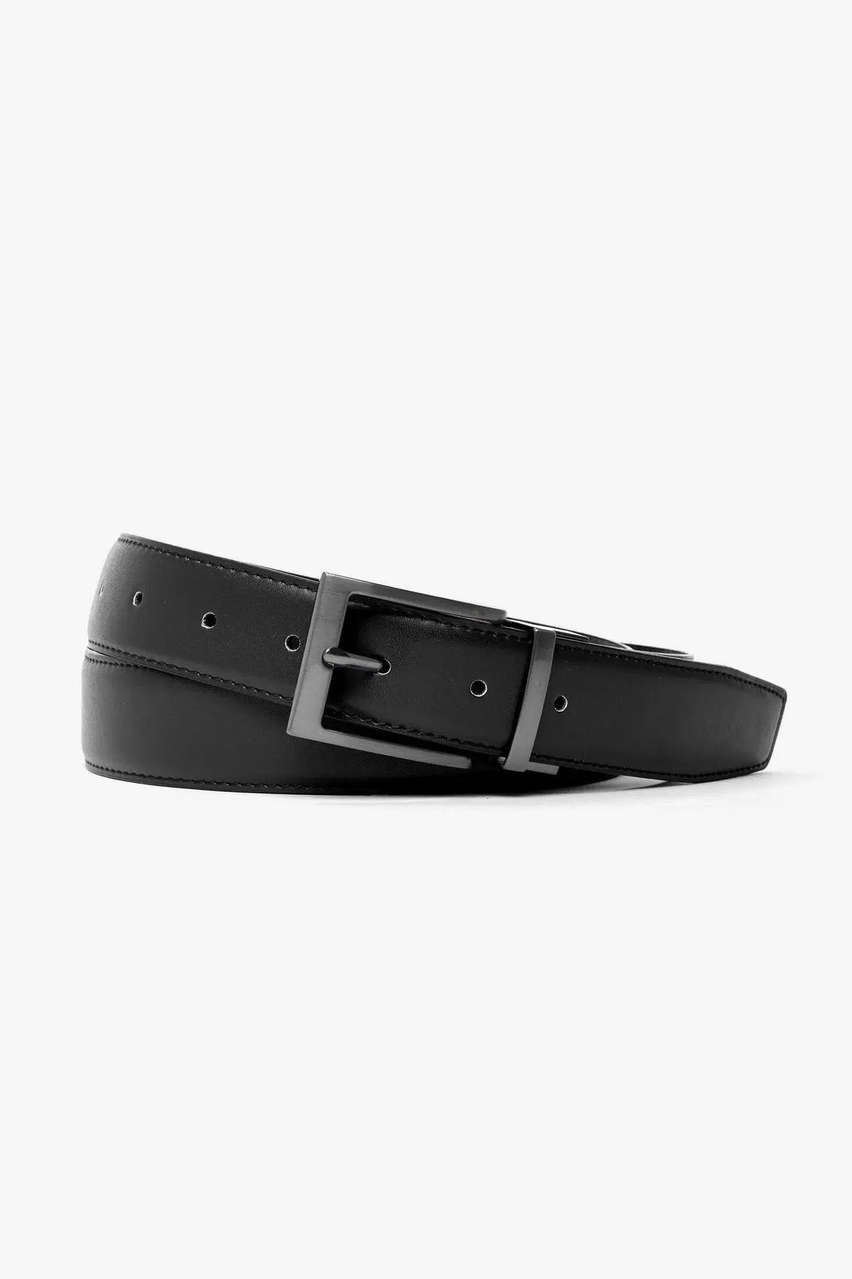 Curea reversibilă YUTU33-8593 Negru/Maro