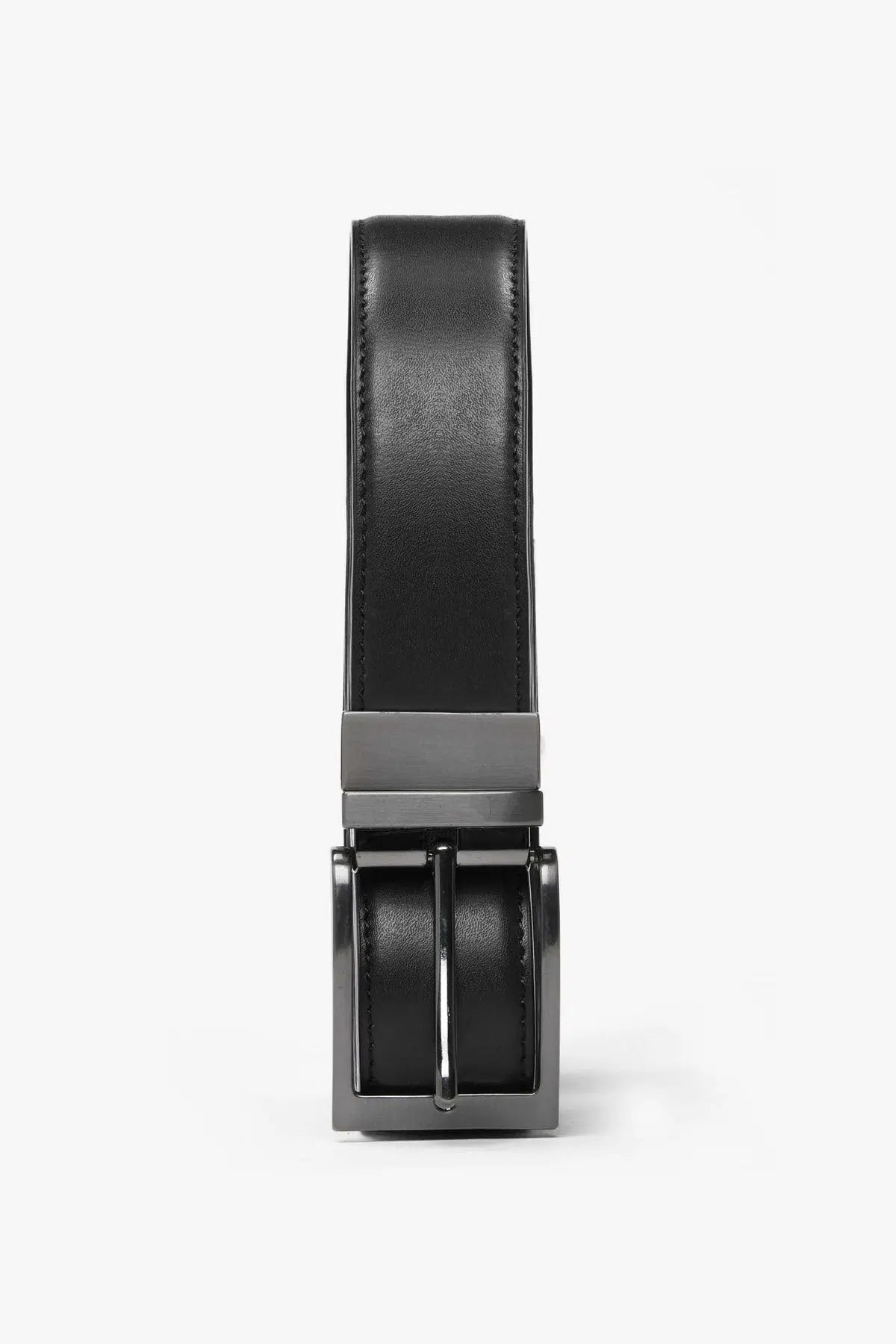 Curea reversibilă YUTU33-8593 Negru/Maro
